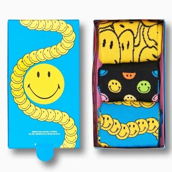 NWT Happy Socks Smiley Gift Set - Picture 1 of 5